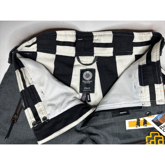 Special Blend Revolver 15K Ski Snowboarding Pants Men XS Crosshatch Denim NWT! - Picture 7 of 12